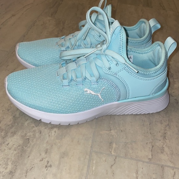 Puma Shoes Puma Soft Foam Light Blue Gym Shoes Poshmark